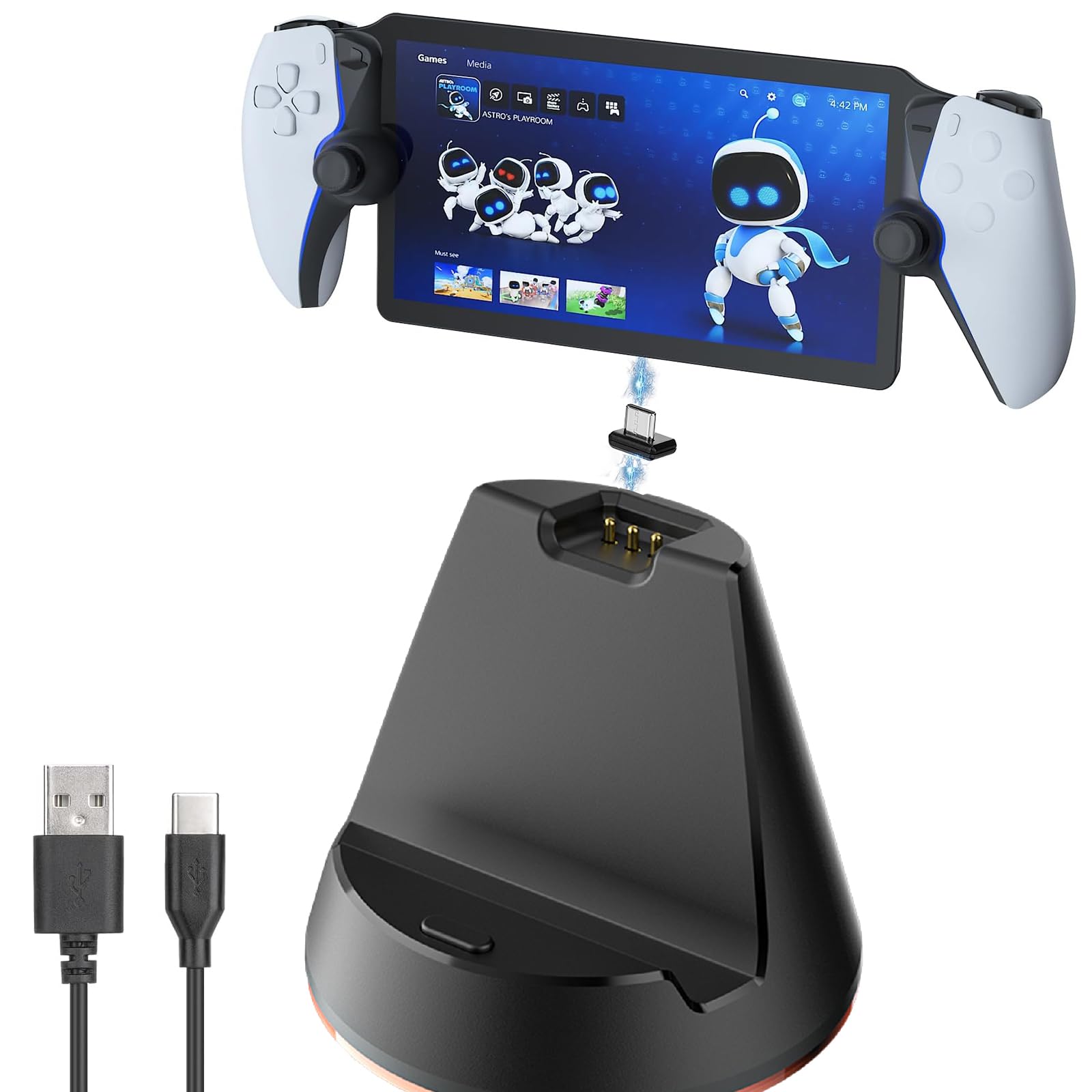 Sony PlayStation Portal ポータル充電台付き。